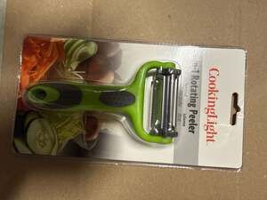 Cooking Light 3-in-1 Rotating Vegetable Peeler with Serrated, Julienne, and Slic